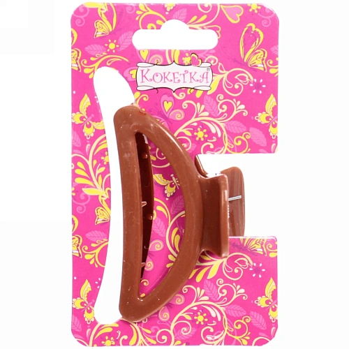 Заколка-краб для волос  на блистере Magic Gloss, трапеция, микс 6 цветов, 6,5см (Кокетка)_5