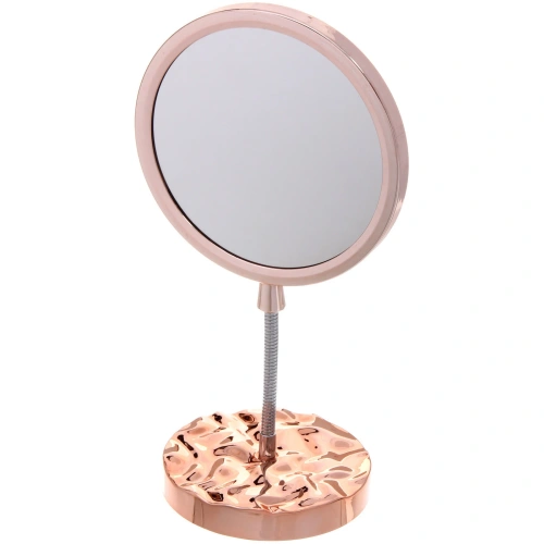 Зеркало настольное "ЭЛАНТРА", круг, цвет золото, 28,5*15см