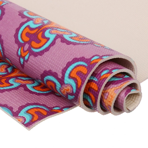 Коврик для йоги 6 мм 173х61 см Свежесть ветра PVC, микс принтов_16