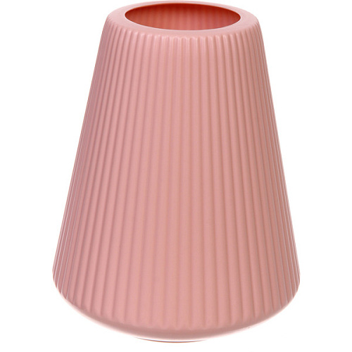 Ваза из пластика "Аделин" 15*20см цвет розовый