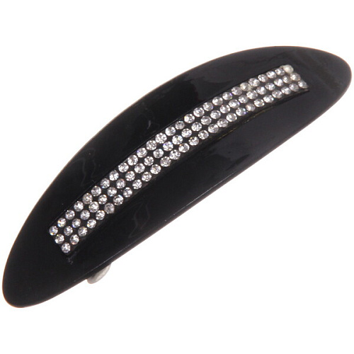 Заколка автомат Lady Collection - Блеск, овал, 6 цветов, 102,5см (Кокетка)_4