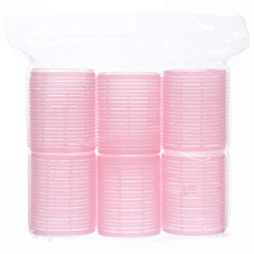 Бигуди липучки, 6шт, однотонные, цвет микс, d-5см_11