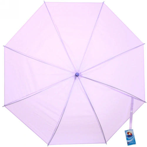 Зонт-трость женский "Классический" цвет нежно-фиолетовый, 8 спиц, d-92см, длина в слож. виде 71см