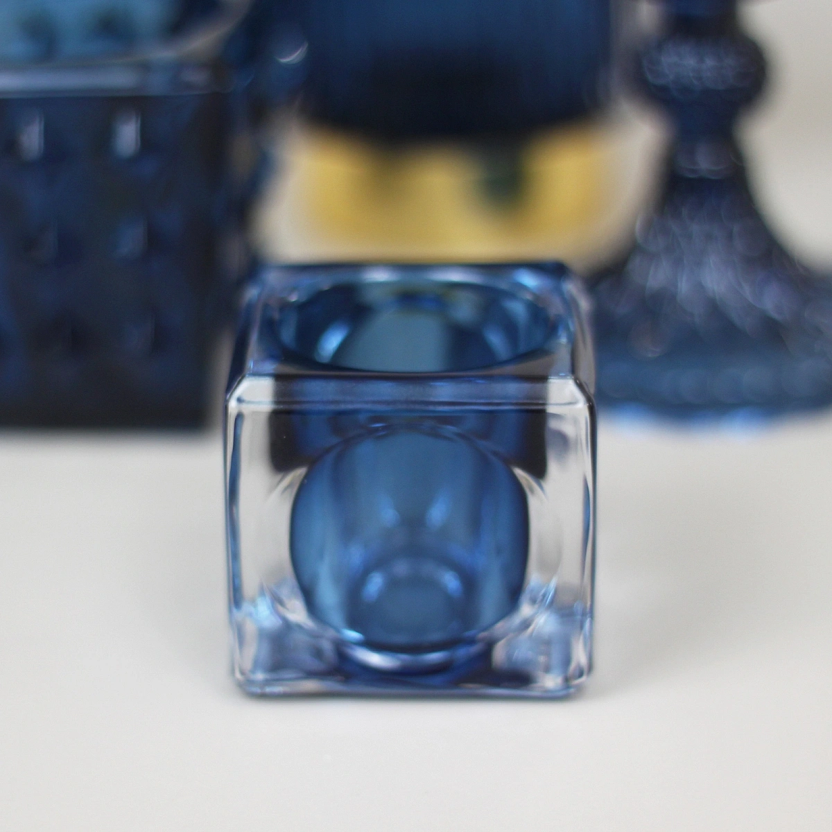 Подсвечник "ICE" 5*5 см, Синий