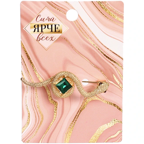 Брошь Best Podarok - Химера, цвет камня бирюзовый, 4,61,5см_4