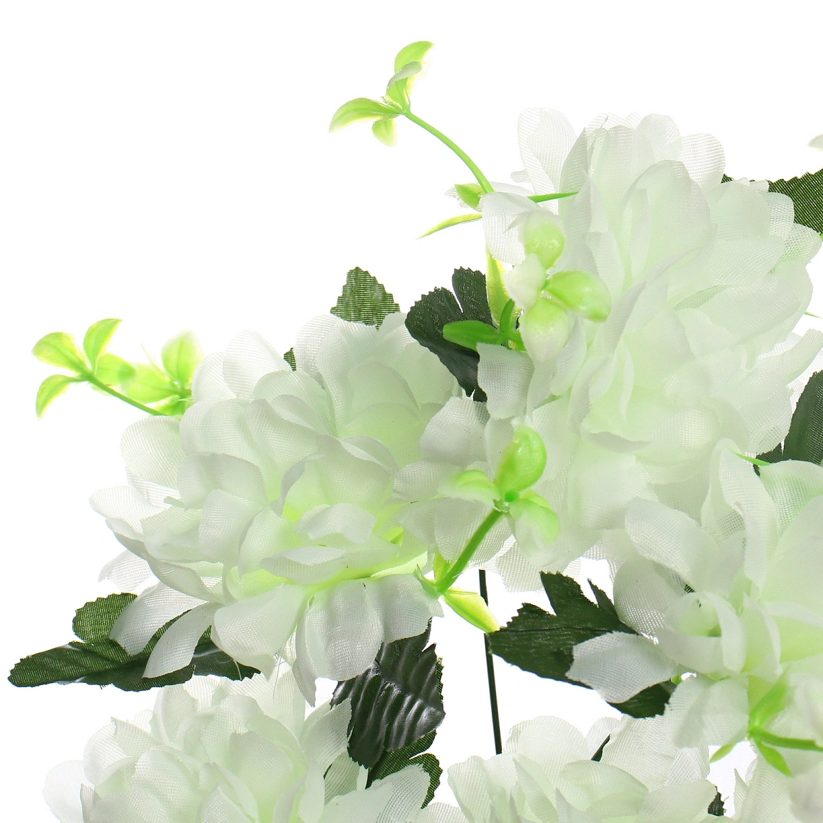 Искусственные цветы "Цветочная мелодия" Хризантемы 49см 7 цветков белые