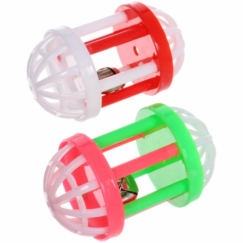 Игрушки в наборе 2шт "МУРОЧКИН", цвет микс, с бубенчиками, 5*3,5см