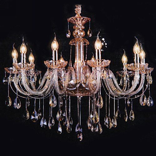 Люстра подвесная в стиле барокко "Albero bello" 10*40Вт ZF8202 со стеклянными основаниями