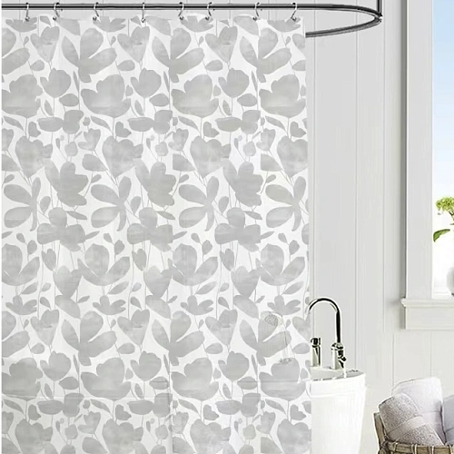 Штора для ванной EVA 180*180 "Селфи" Левада серая 1785-1