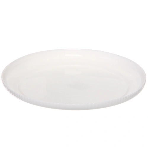 Тарелка "White magic" 25*2,5см стеклокерамика Полоса