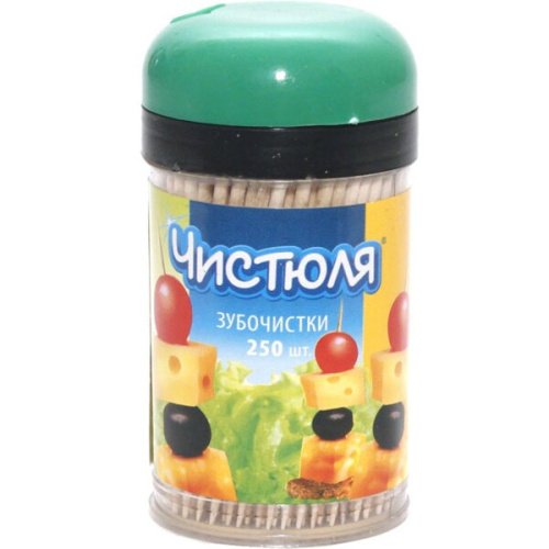 Зубочистки "Чистюля" 250 шт.