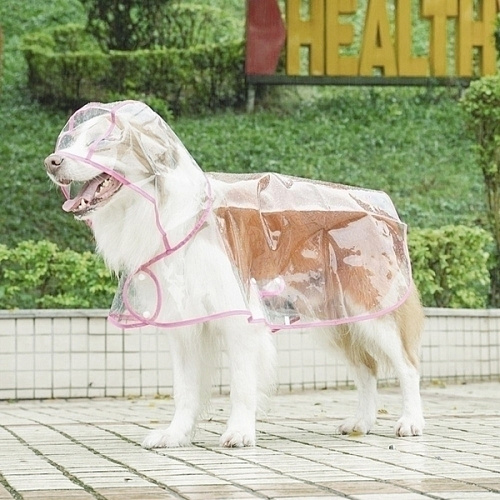 Дождевик для крупных пород собак KOMFORT, прозрачный, р XL_11