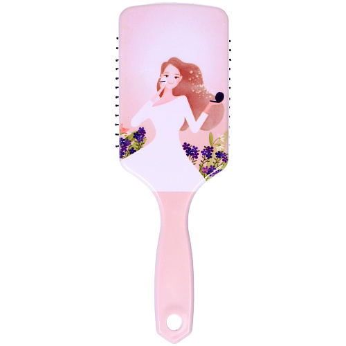 Расческа массажная прямоугольная форма КОЛЛЕКЦИЯ ИМАНИ - ПАРНАУ, микс 4 дизайна, 247,5см (PVC упаковка)_6