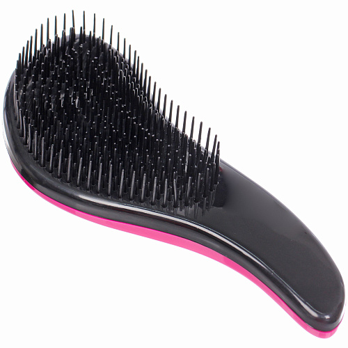 Расческа массажная Компактная-капля, цвет фуксия, в коробке, 18см_4