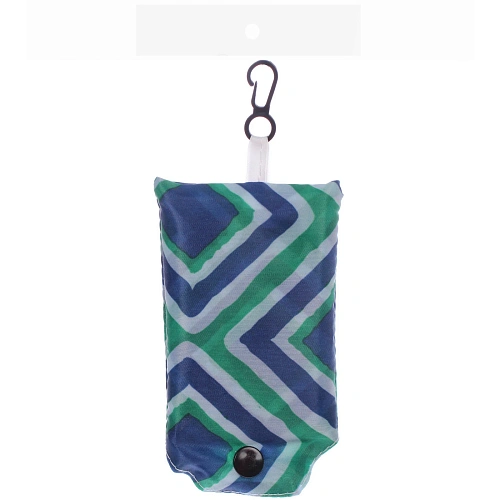 Сумка - шоппер с карабином ИДЕЯДОМА, принт ромбы, 6038смнагрузка до 10кг (инд пакет истикер)_5