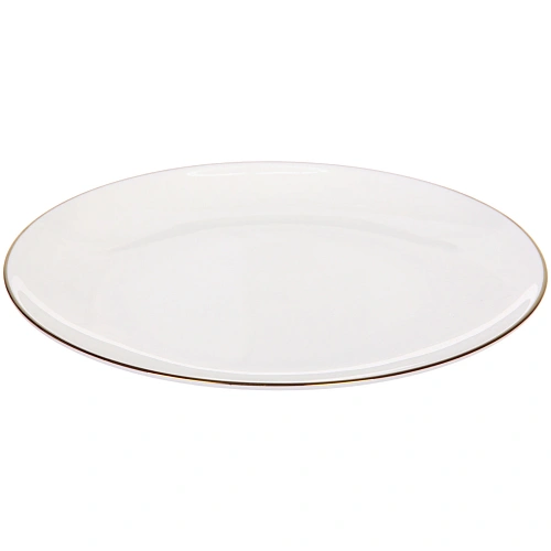 Тарелка фарфоровая White magic Gold 20см, плоская_4