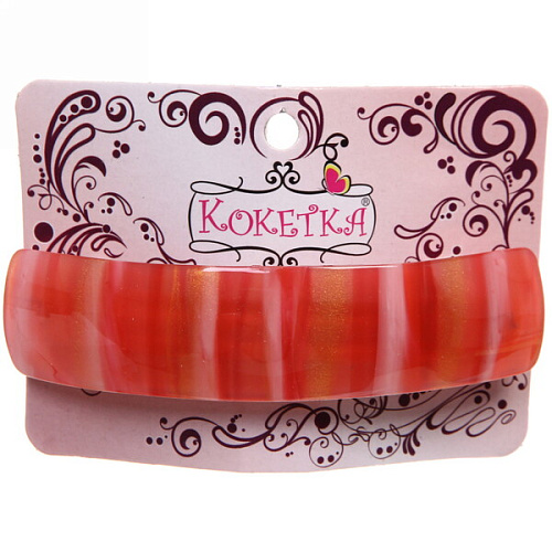 Заколка автомат Calista - Mina, овал, 6 цветов, 92,5см (Кокетка)_6