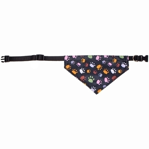 Ошейник с банданой для кошек и собак мелких пород Стильный БРО, принт лапки, рL, 24,516см (лейбл)_4