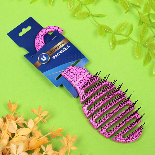 Расческа массажная Dewal style, цвет фуксия, 21,56,5см_4