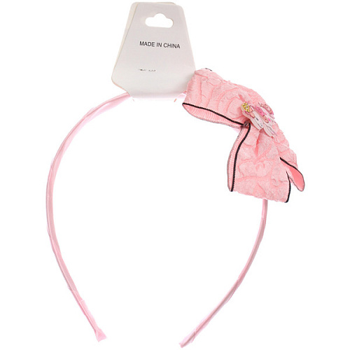 Ободок для волос детский на блистере РОЗОВОЕ ОБЛАКО, единорожек, микс 6 цветов, 1см_8