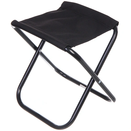 Табурет складной "Турист" О-образный, 24*20*25 см, до 80 кг, чёрный