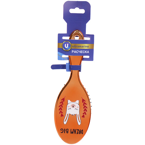 Расческа массажная зеркальная Animals, милые зверятки, микс 4 цвета, 722 см (блистер Ultramarine)_4