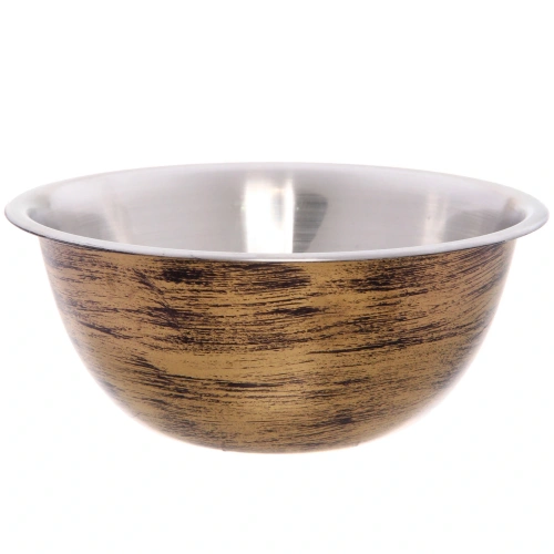 Салатник из нержавеющей стали 1л 18*7,5см цвет Антик