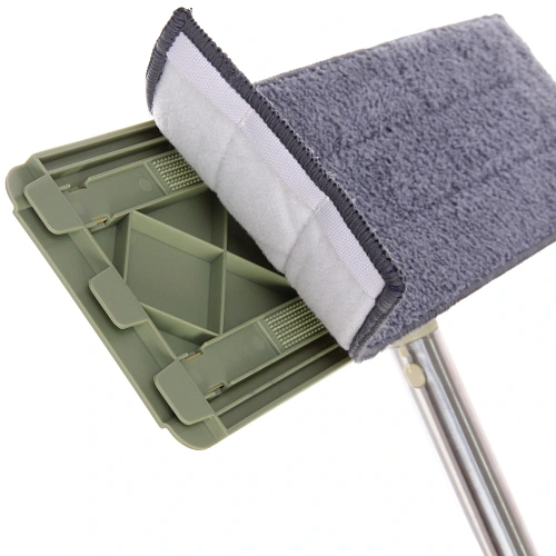 Швабра с насадкой из микрофибры отжимная Green, в комплекте две насадки 40х12х135_17