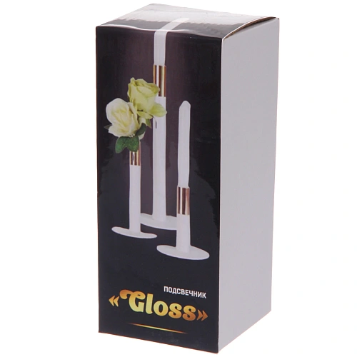 Подсвечник GLOSS 820 см, Белыйзолото_5