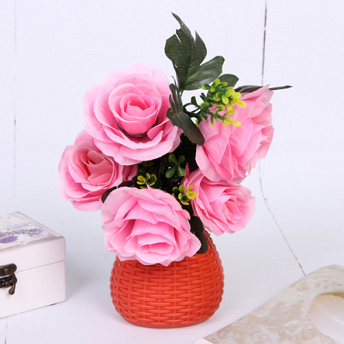 Ваза из пластика Дениз 97см цвет коралловый_4