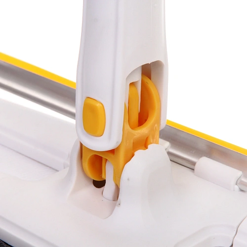 Швабра с отжимом, ручка 125 см Skay цвет белый в комплекте две насадки_4