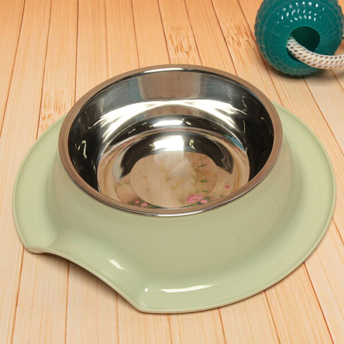 Миска металлическая Колор-Примула 250мл 21,55,5см на пластиковой подставке, цвет зеленый_6