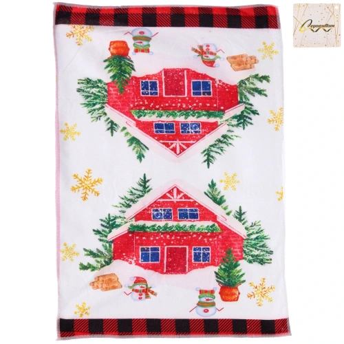 Полотенце кухонное "Wishes - Домик" 40*57 см, микрофибра 200 гр/м2