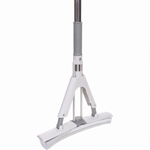 Швабра с губкой ПВА металлическая ручка 130 см(складной отжим) губка 33 см_4