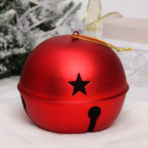 Новогодний шар "Бубенчик" 15 см, Красный