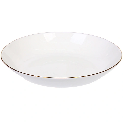 Тарелка фарфоровая White magic Gold 20см глубокая_4