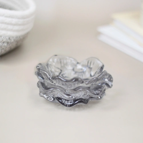 Подсвечник "Роза" 10*4,5 см, Графит