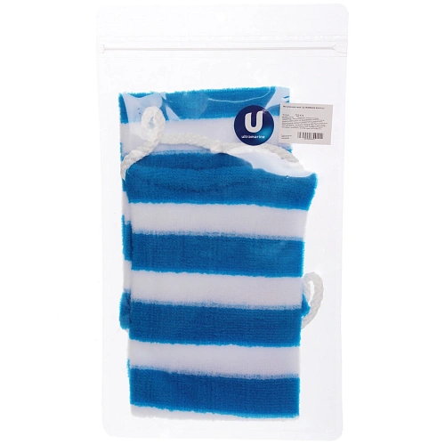 Мочалка для тела ULTRAMARIN KIPARIS, мягкая, цвет голубой, 6013см_4