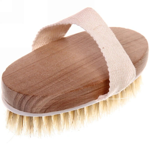 Щетка для тела массажная, ручка петля Ультрамарин - Пробуждение, Длина щетки 12см, ширина 6см, ручка петля 13,52,5 см, щетина 1,5см_9