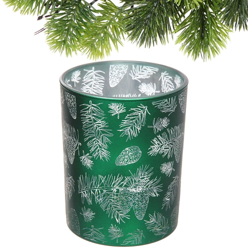 Подсвечник Зимняя хвоя 1012,5 см, Изумруд_3