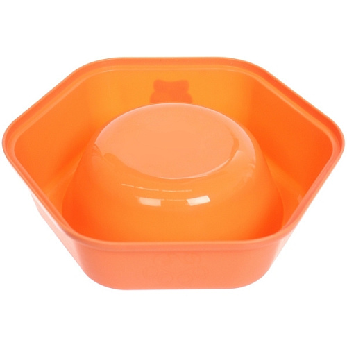 Миска пластиковая МУРОЧКИН, цвет кораловый, 19,56см 450мл_4