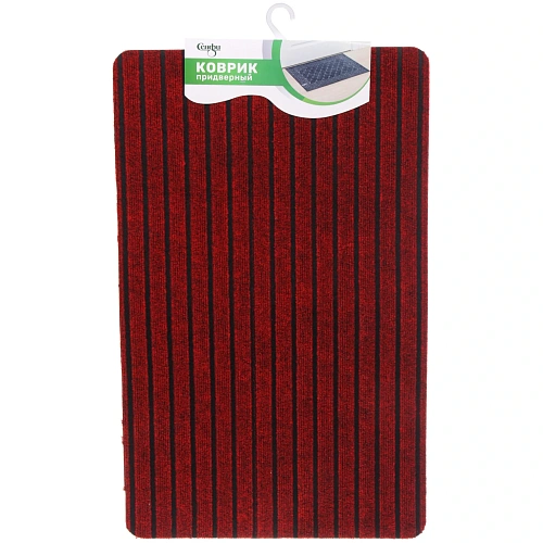 Коврик придверный 48*78см"Гранит" красный
