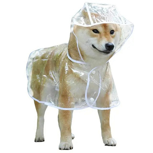Дождевик для мелких пород собак KOMFORT, прозрачный, р S_18