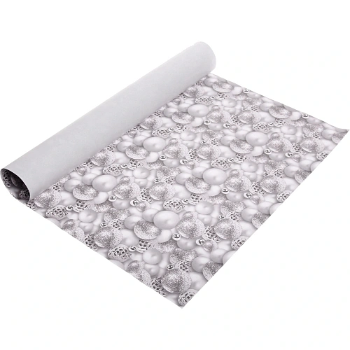 Бумага упаковочная 50х70 см Волшебные шары, серебро_4