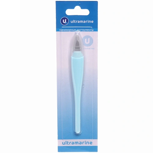 Триммер для удаления кутикулы на блистере Ультрамарин, с прорезиненной ручкой, с колпачком, цвет микс, 13см_16