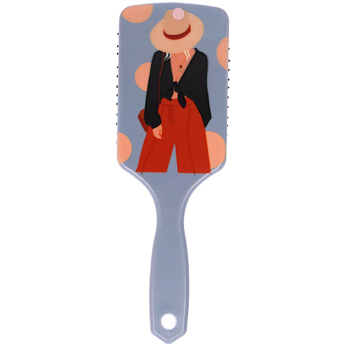 Расческа массажная прямоугольная форма КОЛЛЕКЦИЯ ИМАНИ - МИРА, микс 4 дизайна, 247,5см (PVC упаковка)_3