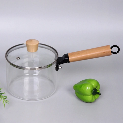 Кастрюля из боросиликатного стекла 1,5л Хай-Тек с деревянной ручкой_18