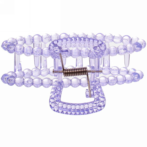 Заколка-краб для волос на блистере Cruella- Овал, микс 6 цветов, 9,5 см_10