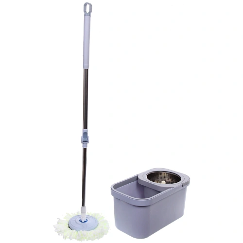 Набор для уборки "Селфи" Практик (ведро с отжимом, швабра, две насадки) в цветной коробке ZY020
