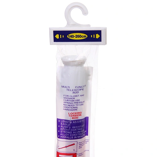 Карниз для ванной 140-260 см розовый_10